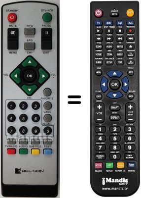 Telecomando equivalente Belson BST1005