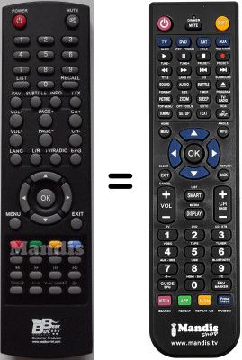 Telecomando equivalente Best Buy EASYHOME TDT SD-REC