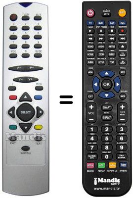 Telecomando equivalente Crown CDST935