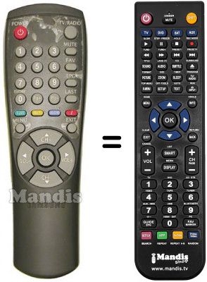 Telecomando equivalente Samsung DSR9000 Telecomando equivalente Samsung DSR9000