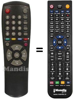 Telecomando equivalente Samsung DSR9400 Telecomando equivalente Samsung DSR9400