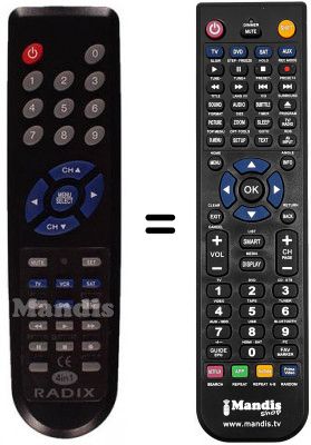 Telecomando equivalente Radix EPSILON3CI