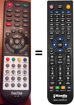 Telecomando equivalente Fonestar RDT890 HD