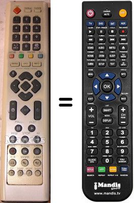 Telecomando equivalente H & B HB6000 PVR 160GB HB