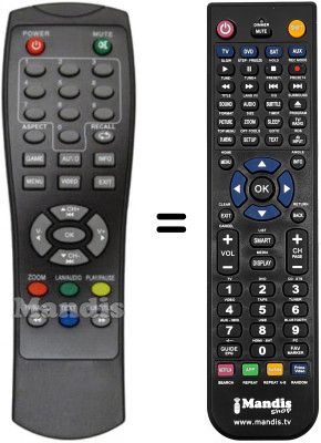 Telecomando equivalente MPMAN DVB-T2012