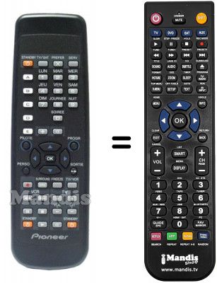 Telecomando equivalente Pioneer BXD1041