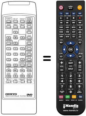 Telecomando equivalente RC375DV