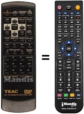 Telecomando equivalente RC-751