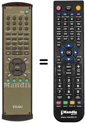 Telecomando equivalente TEAK DV50