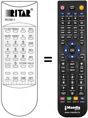 Telecomando equivalente RC0811