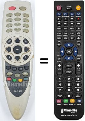 Telecomando equivalente RCD420