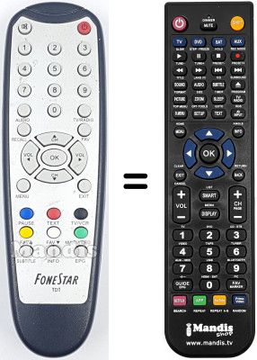 Telecomando equivalente Fonestar RDT710