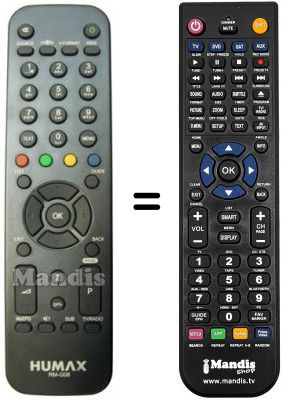 Telecomando equivalente Humax HD5500T