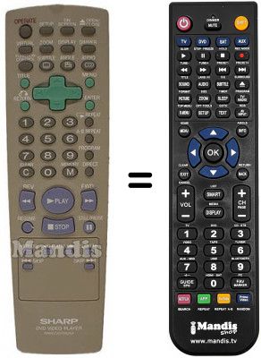 Telecomando equivalente Sharp RRMCG1270AJSA