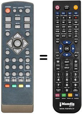 Telecomando equivalente SERVIMAT TNT58