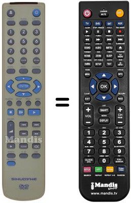 Telecomando equivalente Sinudyne SV12818B