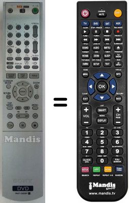 Telecomando equivalente Sony RDR-GX300 Telecomando equivalente Sony RDR-GX300