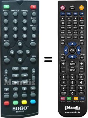 Telecomando equivalente Sogo SS-4410