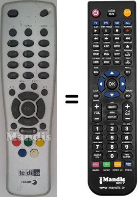 Telecomando equivalente Fagor TEDI100