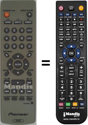 Telecomando equivalente Pioneer DV-U7