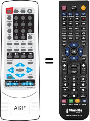 Telecomando equivalente Airis LW103A