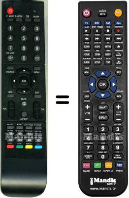 Telecomando equivalente HVS57639