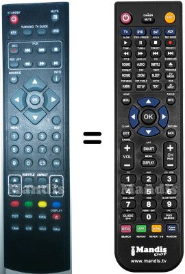 Telecomando equivalente Blaupunkt HVS57578