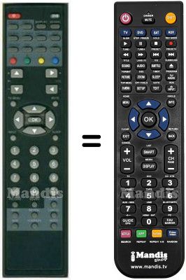 Telecomando equivalente HVS57638 Telecomando equivalente HVS57638