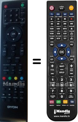 Telecomando equivalente DYON HVS57314