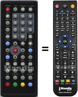 Telecomando equivalente HVS57569