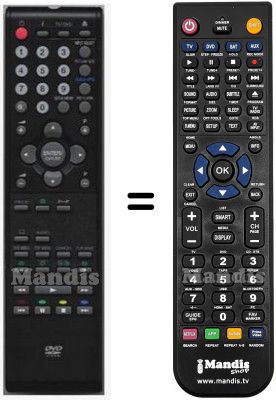 Telecomando equivalente Ferguson HVS57662