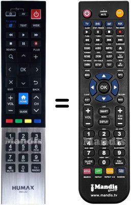 Telecomando equivalente Humax HVS53055