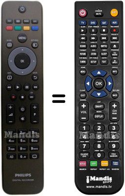 Telecomando equivalente Philips HVS53468