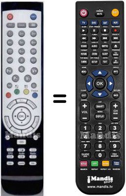 Telecomando equivalente Telefunken HVS57658