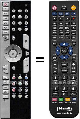 Telecomando equivalente Medion HVS53067