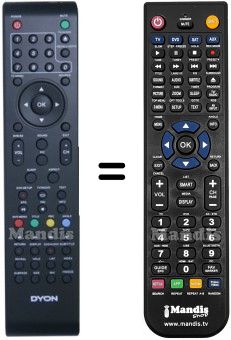 Telecomando equivalente HVS57523