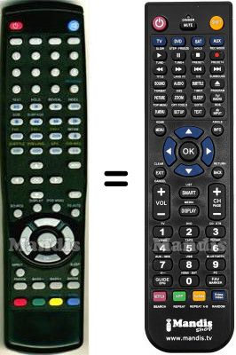 Telecomando equivalente HVS57527