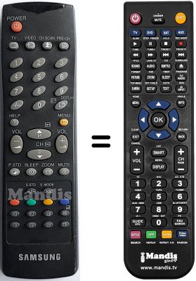 Telecomando equivalente Samsung WHV5146