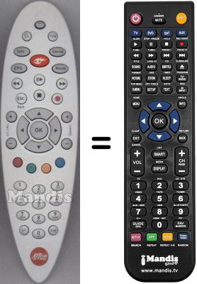 Telecomando equivalente WHV3941W