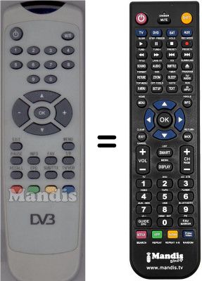 Telecomando equivalente WHV12302W