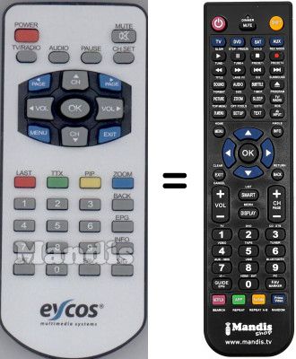 Telecomando equivalente WHV15199W