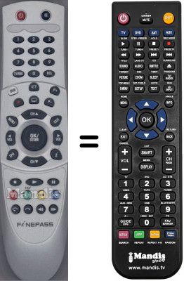 Telecomando equivalente WHV15348W