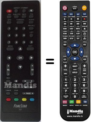 Telecomando equivalente Fonestar WHV12478W