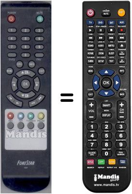 Telecomando equivalente Fonestar WHV14815W