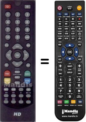 Telecomando equivalente WHV12488W