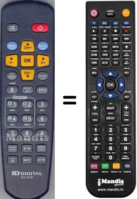 Telecomando equivalente WHV3238W