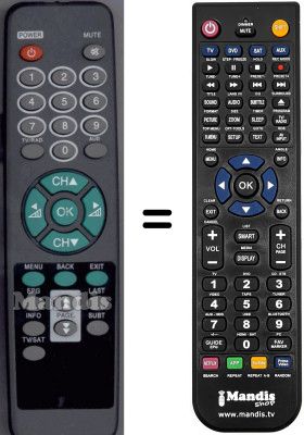 Telecomando equivalente WHV3119W