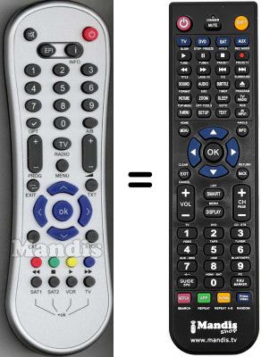 Telecomando equivalente WHV3590W