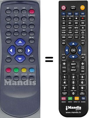 Telecomando equivalente WHV3466W