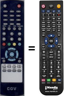 Telecomando equivalente WHV15755W